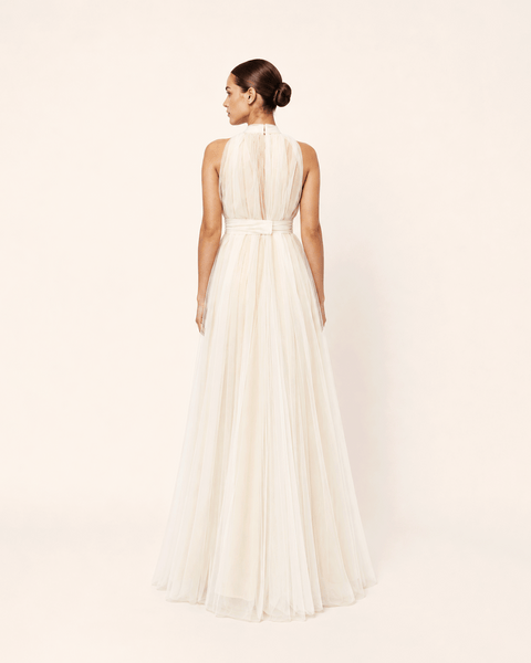 IVORY GATHERED TULLE ENSEMBLE