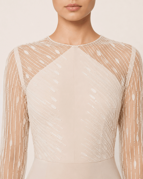 IVORY SHEER SLEEVE