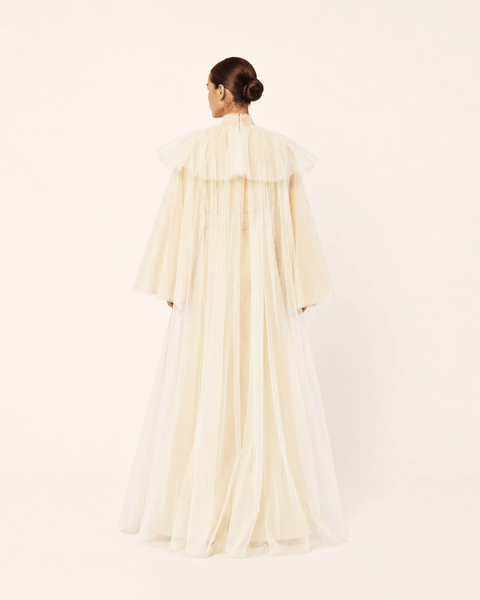 IVORY GATHERED TULLE ENSEMBLE