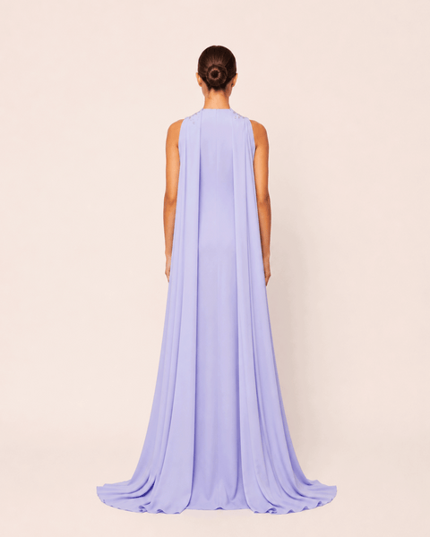 LAVENDER EMBELLISHED NECK