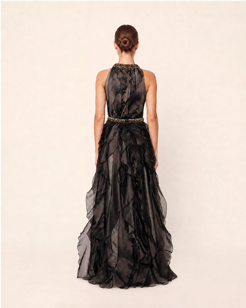 DARK BROWN RUFFLE Dark