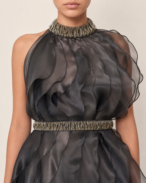 DARK BROWN RUFFLE Dark