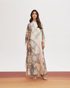 BEIGE MARBLE LOOSE FIT DRESS THA SEEN BEIGE MARBLE LOOSE FIT DRESS THA SEEN