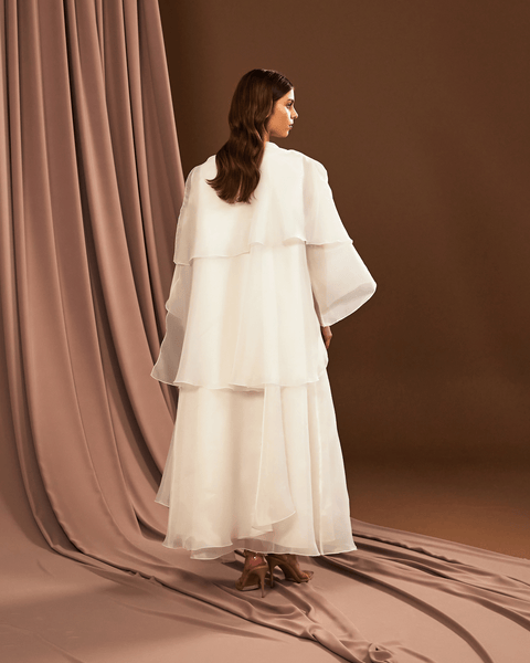 draped organza dress Draped Organza and Taffeta Gown John Paul Ataker