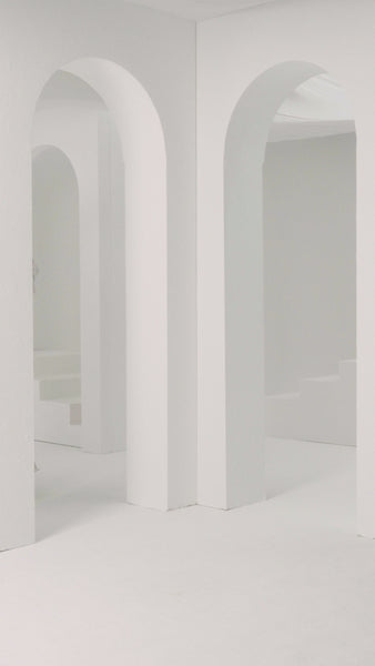 PRINTED ORGANZA AND SATIN DRAPED LOOSE-FIT DRESS