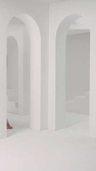 LILAC CHIFFON LOOSE-FIT HAND EMBROIDERED DRESS