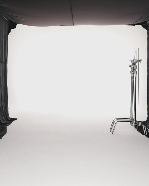 GREY MULTI-PANEL TAFFETA FULL SLEEVED FLARED DRESS