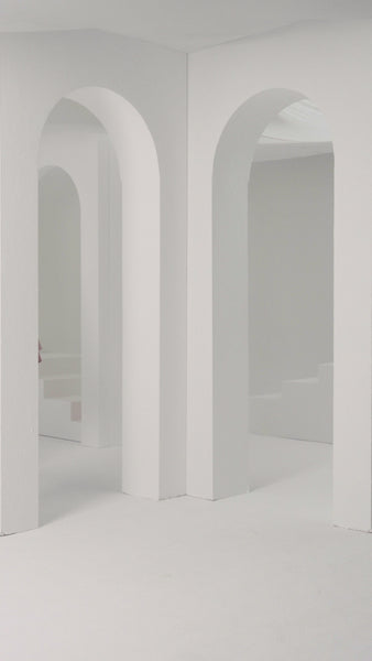 BEIGE CREPE ASYMMETRIC OVERLAY DRESS WITH PIPING EMBROIDERY