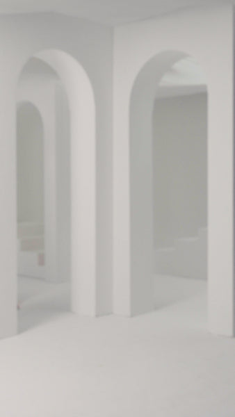 PRINTED CHIFFON MULTI-LAYER SLEEVED DRESS