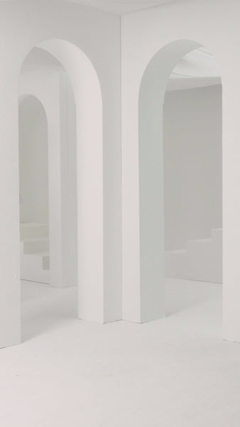 PRINTED ORGANZA AND SATIN PLEATED SLEEVE LOOSE-FIT DRESS