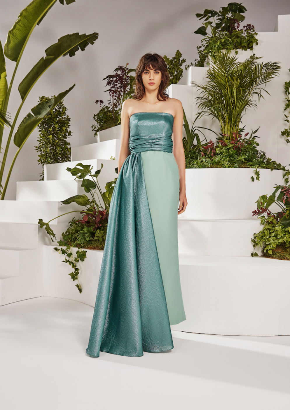 tube satin dress Women Floral Satin Strapless Tube Maxi Dress Sexy Floral Backless Draped Bodycon Long Cocktail Evening Party Dress at Amazon Women's Clothing store
